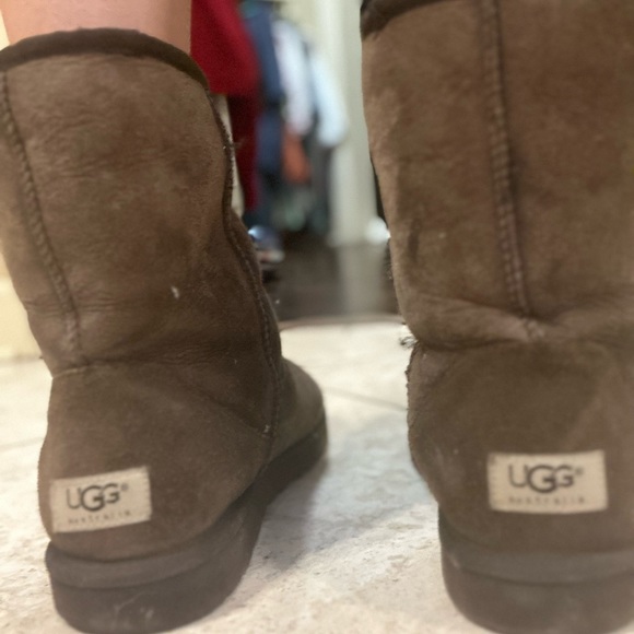 Women’s Short Chocolate Uggs Size 9 - Picture 5 of 5